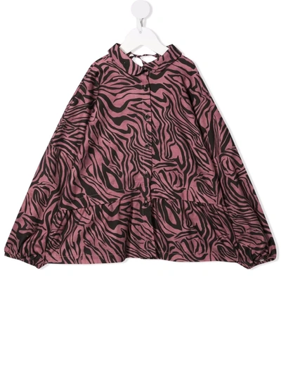 Andorine Teen Animal-print Shirt In Pink