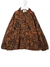 Andorine Teen Animal-print Shirt In Brown
