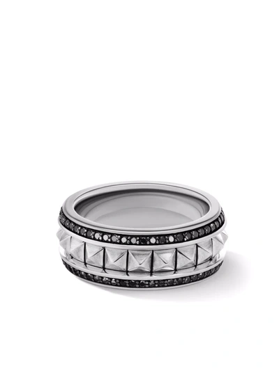 David Yurman 8毫米 Pyramid 钻石戒指 In Black Diamond