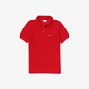 Lacoste Interlock Piqué Jersey Golf Polo In Red
