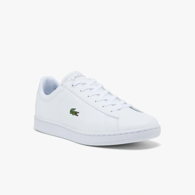 Lacoste Court-master 120 Leather Trainer In White