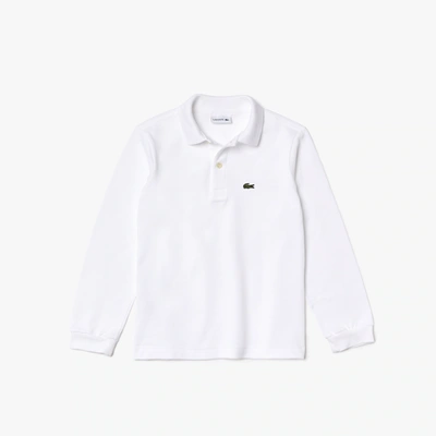 Lacoste Kids' Regular Fit Petit Piquã© Polo - 8 Years In White