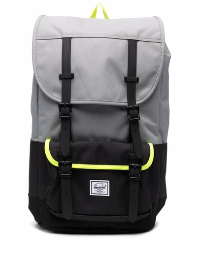 Herschel Supply Co Classic Pro Little America Backpack In Gray/black/yellow