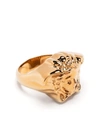Versace Medusa-head Ring In Gold