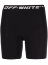 Off-white Womens Black Polyester Shorts In Black