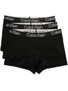 Calvin Klein Classic Stretch Cotton Boxer Briefs 3-pack In Black