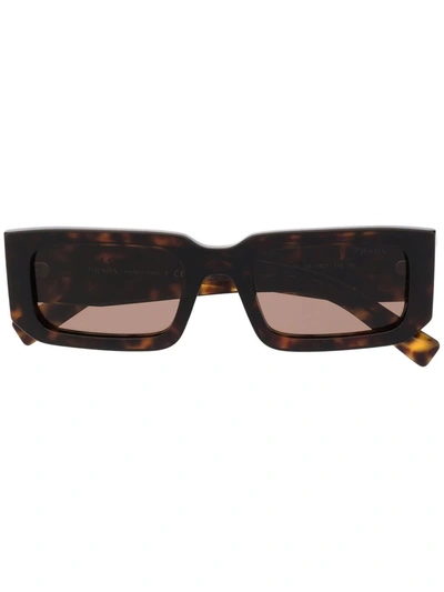 Prada Square-frame Tortoiseshell Sunglasses In Brown
