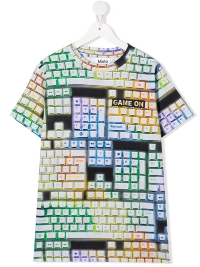 Molo Teen Game On Graphic-print T-shirt In Green