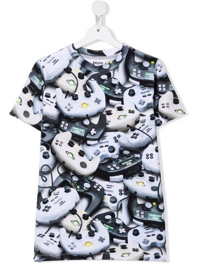 Molo Teen Game On Graphic-print T-shirt In Black