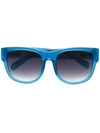 LINDA FARROW GRADIENT SQUARE-FRAME SUNGLASSES