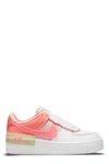 Nike Air Force 1 Shadow Women's Shoes In White/magic Ember/lime Ice