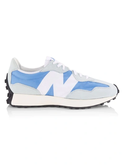 New Balance 327 Suede Lug-sole Sneakers In Sky