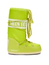 Moon Boot Kids' Little Girl's & Girl's Logo Nylon Boots In Lime