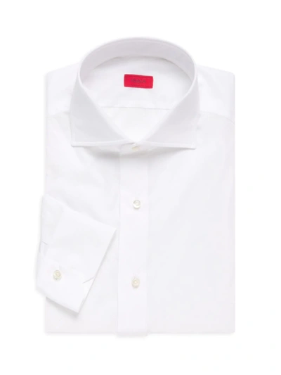 ISAIA MEN'S COTTON BUTTON-UP SHIRT,400092019804