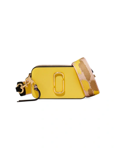 Marc Jacobs The Colorblock Snapshot Bag In Yellow Cream Multi