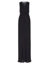 MARINA MOSCONE PLISSÉ MAXI DRESS,400012341934