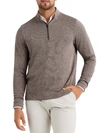 Rhone Commuter Quarter-zip Sweater In Granite Marle