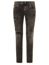 DOLCE & GABBANA DISTRESSED SKINNY JEANS,400015539579