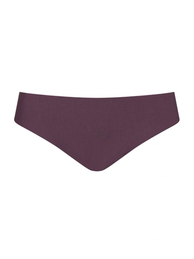 Commando Butter Mid-rise Thong In Currant