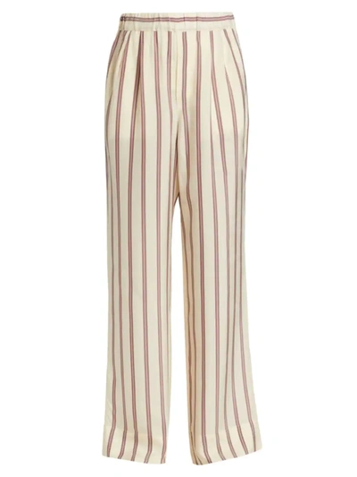 Gauchère Virina Striped Wide-leg Pants In 2015 Light Cream Stripes