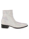 DOLCE & GABBANA MEN'S ARIOSTO CRYSTAL ANKLE BOOTS,400015290399