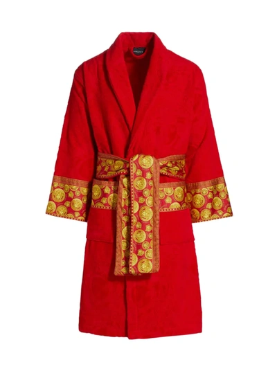 Versace Cotton Logo Bathrobe