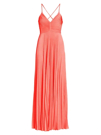 A.l.c Aries Pleated Gown In Maillot