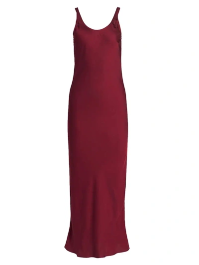 L Agence Akiya Tank Dress In Dark Wine