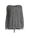 Barefoot Dreams Cozychic Ultra Lite Drawstring Sweatshirt In Graphite Carbon