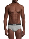 Tom Ford Mens Grey Logo-print Slim-fit Stretch-cotton Briefs Pack Of Two Xl