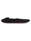 Skin Square-toe Quilted Cotton And Cashmere-blend Slippers In Black