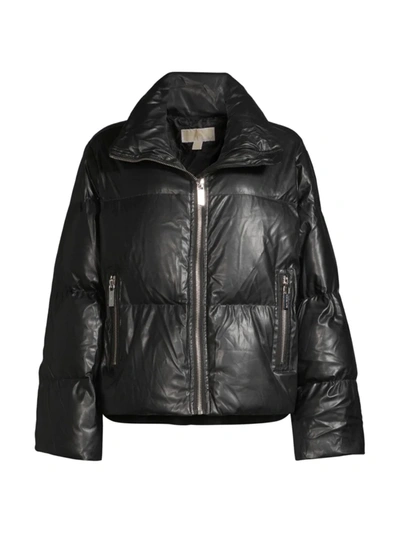 Michael Michael Kors Recycled-polyester Puffer Jacket In Black