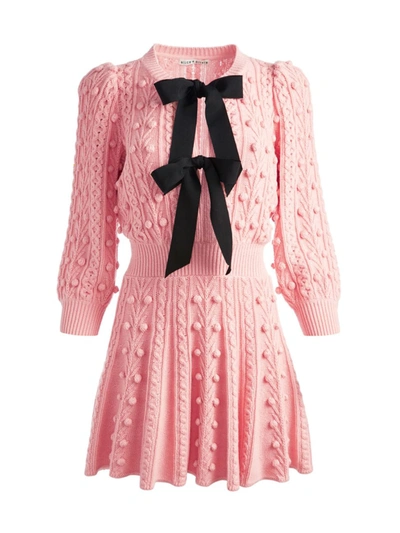 pink and black sweater dress Frankie Sweater Dress  Retrofete
