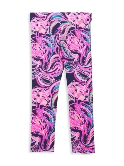 Lilly Pulitzer Kids' Little Girl's & Girl's Maia Printed Leggings In High Tide