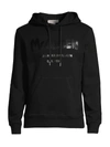 Alexander Mcqueen Men's Tonal Logo-print Hoodie Sweatshirt In Black