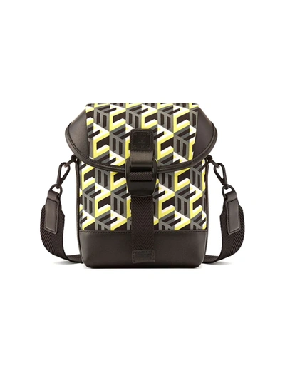 Mcm Cubic Small Shell Cross-body Bag In Yellow