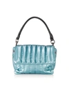 Think Royln Bar Quilted Shoulder Bag In Pearl Blue
