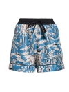 MONCLER WOMEN'S BEACH-INSPIRED GRAPHIC SHORTS,400015396842