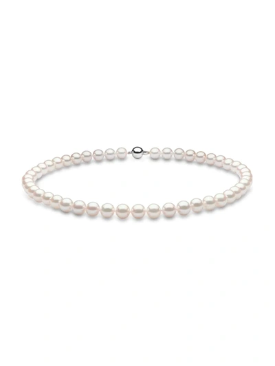 Saks Fifth Avenue Women's 14k White Gold & 8.5-9mm Akoya Pearl Necklace