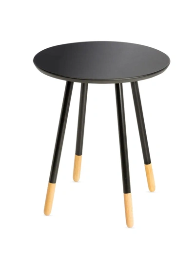 Honey-can-do Round End Table In Black