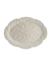 Bordallo Pinheiro Cabbage Oval Serving Platter In Beige