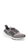 Adidas Originals Ultraboost 21 Running Shoe In Grey Textured