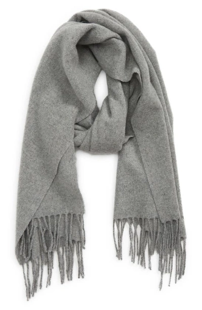 Nn07 9058 Wool & Cashmere Scarf In Medium Grey