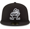 NEW ERA NEW ERA BLACK CLEVELAND BROWNS B-DUB 59FIFTY FITTED HAT,11352455