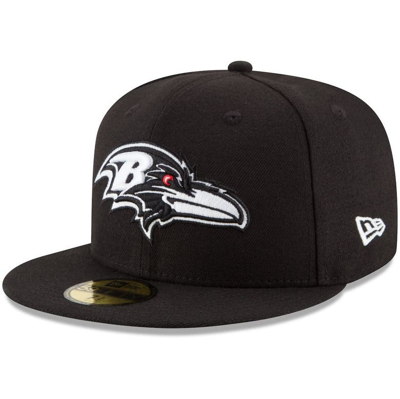 New Era Black Baltimore Ravens B-dub 59fifty Fitted Hat