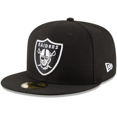 New Era Black Las Vegas Raiders B-dub 59fifty Fitted Hat