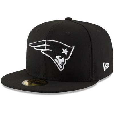 New Era New England Patriots B-dub 59fifty Fitted Cap In Black