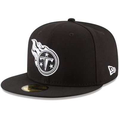 New Era Black Tennessee Titans B-dub 59fifty Fitted Hat