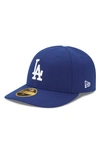 NEW ERA NEW ERA ROYAL LOS ANGELES DODGERS GAME AUTHENTIC COLLECTION ON FIELD LOW PROFILE 59FIFTY FITTED HAT,70360647