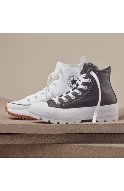 Converse Chuck Taylor® All Star® Run Star Hike High Top Platform Sneaker In Cargo Khaki/white/black